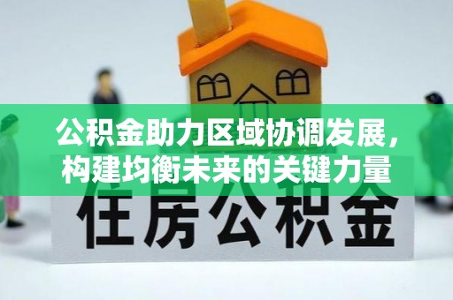 南湖公积金助力区域协调发展，构建均衡未来的关键力量
