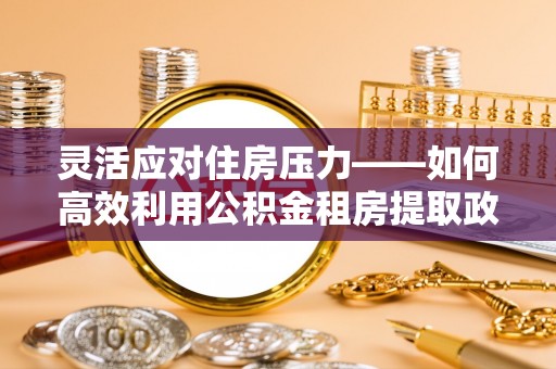 南湖灵活应对住房压力——如何高效利用公积金租房提取政策