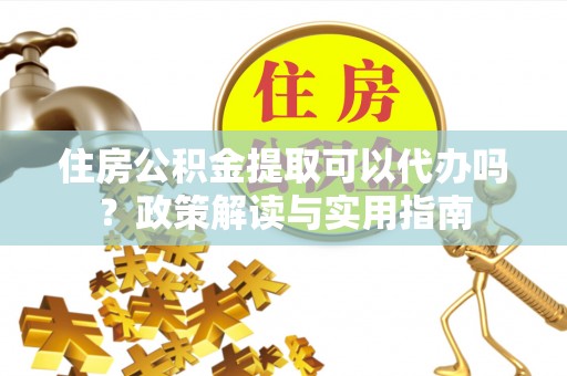 南湖住房公积金提取可以代办吗？政策解读与实用指南