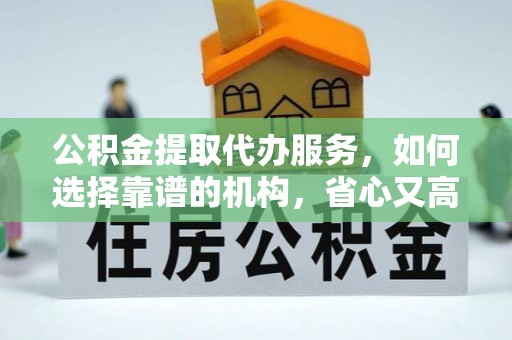 南湖公积金提取代办服务，如何选择靠谱的机构，省心又高效