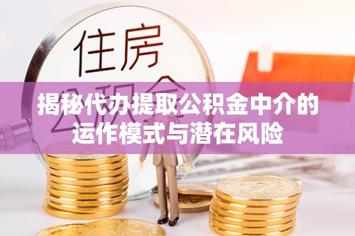 南湖揭秘代办提取公积金中介的运作模式与潜在风险