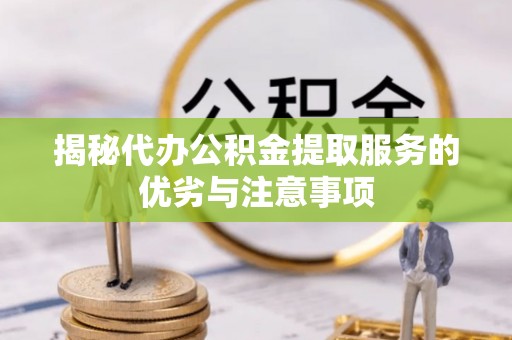 南湖揭秘代办公积金提取服务的优劣与注意事项