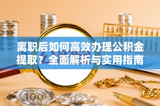 南湖离职后如何高效办理公积金提取？全面解析与实用指南