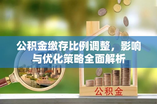 南湖公积金缴存比例调整，影响与优化策略全面解析