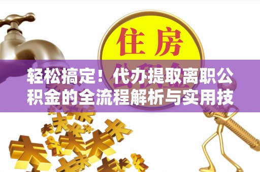 南湖轻松搞定！代办提取离职公积金的全流程解析与实用技巧