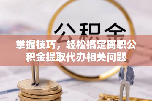 南湖掌握技巧，轻松搞定离职公积金提取代办相关问题