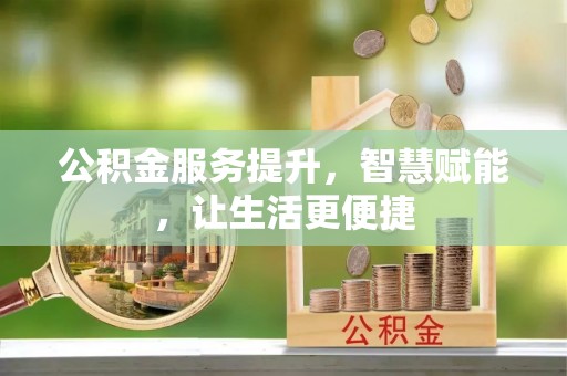 南湖公积金服务提升，智慧赋能，让生活更便捷