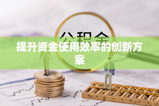 南湖提升资金使用效率的创新方案