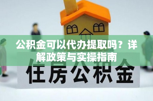南湖公积金可以代办提取吗？详解政策与实操指南