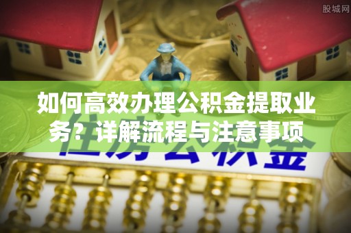 南湖如何高效办理公积金提取业务？详解流程与注意事项