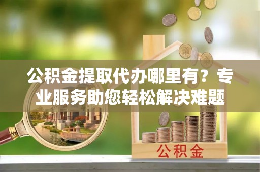 南湖公积金提取代办哪里有？专业服务助您轻松解决难题