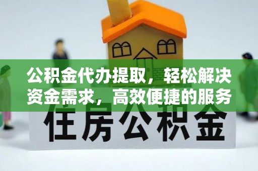 南湖公积金代办提取，轻松解决资金需求，高效便捷的服务选择