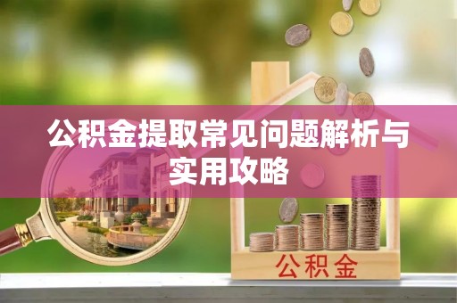 南湖公积金提取常见问题解析与实用攻略