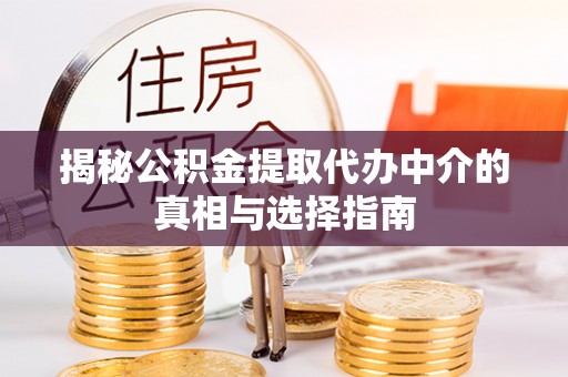南湖揭秘公积金提取代办中介的真相与选择指南
