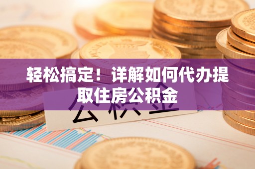 南湖轻松搞定！详解如何代办提取住房公积金