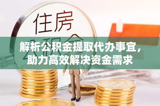 南湖解析公积金提取代办事宜，助力高效解决资金需求