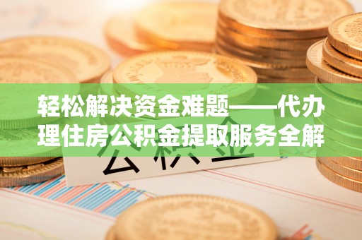 南湖轻松解决资金难题——代办理住房公积金提取服务全解析