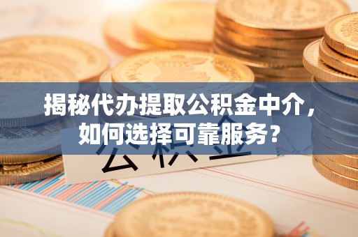 南湖揭秘代办提取公积金中介，如何选择可靠服务？