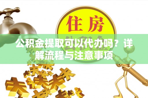 南湖公积金提取可以代办吗？详解流程与注意事项