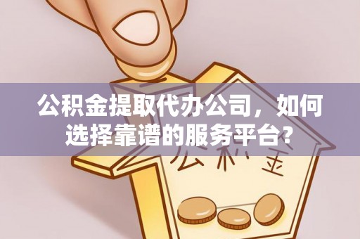 南湖公积金提取代办公司，如何选择靠谱的服务平台？