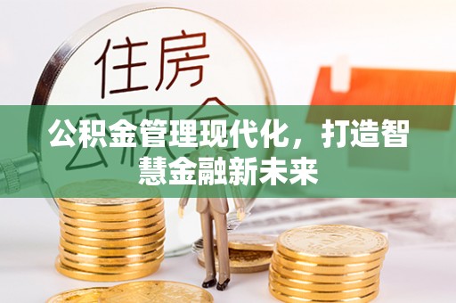 南湖公积金管理现代化，打造智慧金融新未来