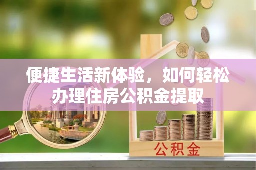 南湖便捷生活新体验，如何轻松办理住房公积金提取