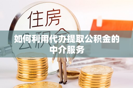 南湖如何利用代办提取公积金的中介服务