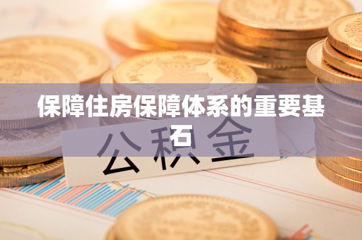 南湖保障住房保障体系的重要基石
